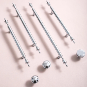 brass hamptons coastal chrome cabinet handles luxy interiors