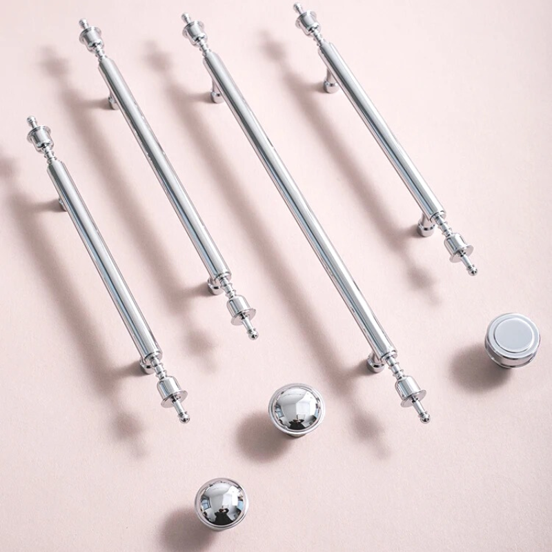 brass hamptons coastal chrome cabinet handles luxy interiors