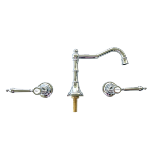 Cambridge Basin Taps and Spout - Polished Chrome