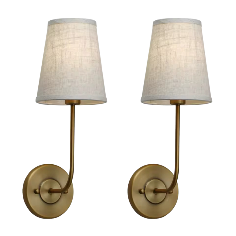 Darla - Twin Wall Pendants - Aged Brass