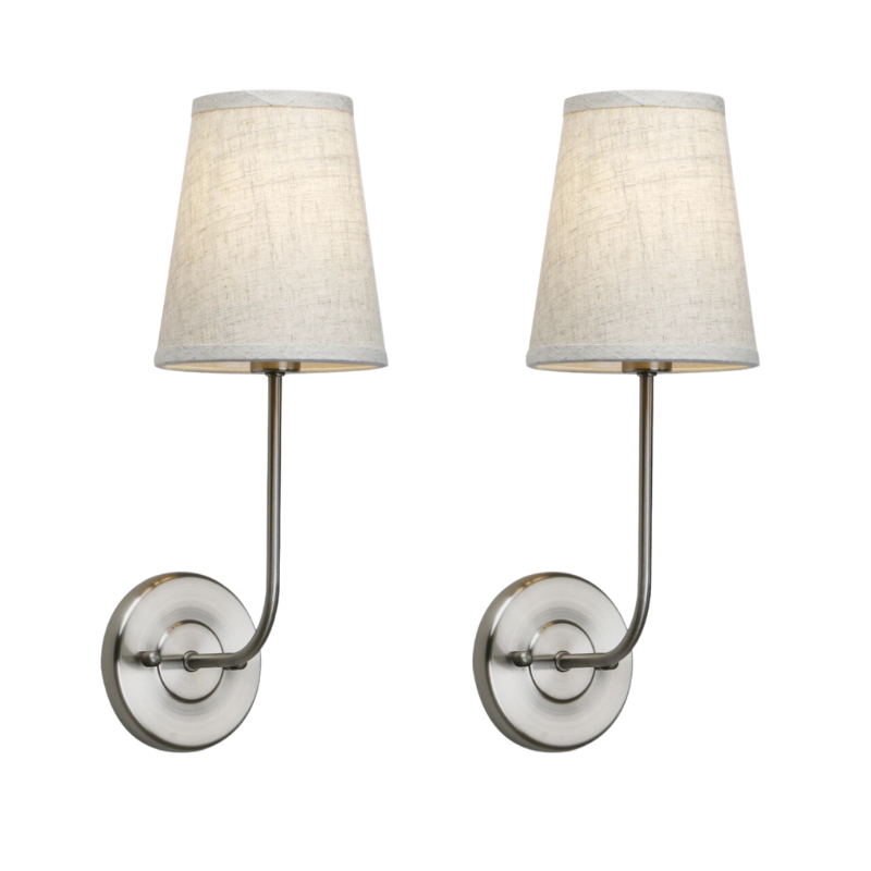 Darla - Twin Wall Pendants - Satin Nickel