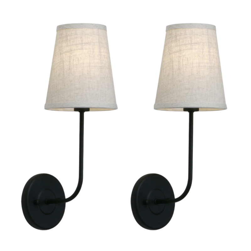 Darla - Twin Wall Pendants - Matt Black