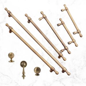 aged brass cabinet handle